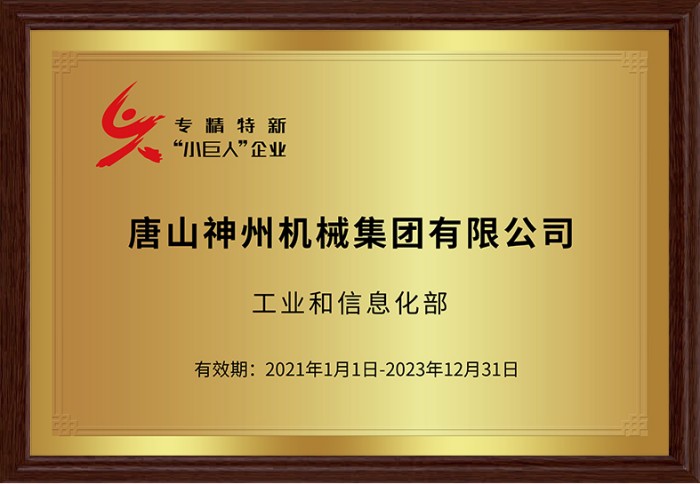 國家專精特新小巨人企業第一批